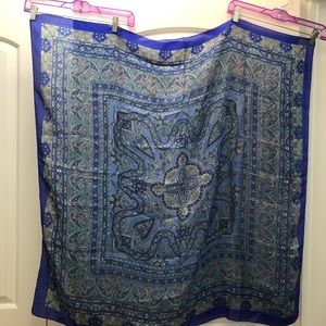 100% silk square scarf